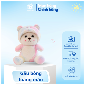 Gấu bông baby loang màu