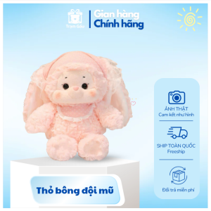 Thỏ bông đội mũ